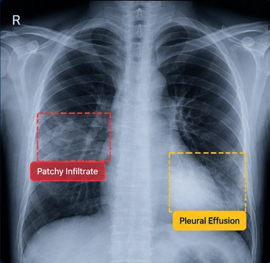 Malaria assessment clinical illustration