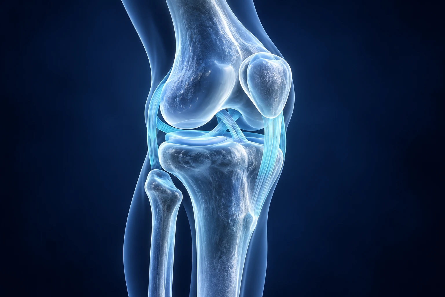 Bones & muscles conceptual clinical illustration